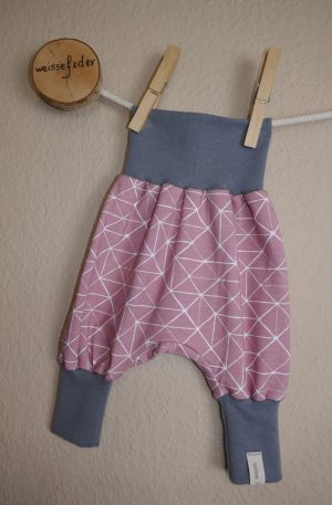 Pumphose – rosa Ecken