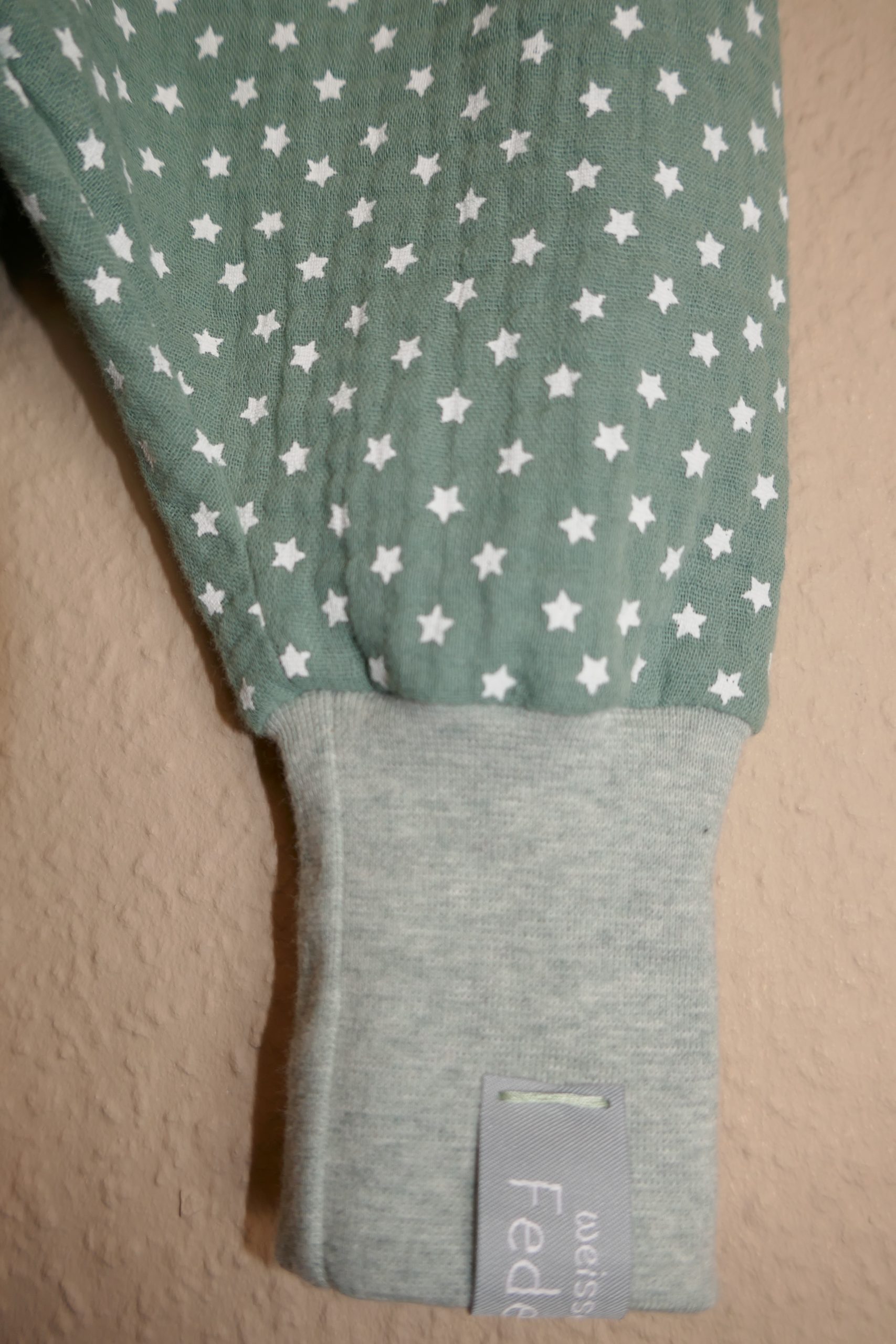 Pumphose – Musselin Sternchen grün – Bild 3