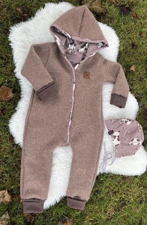 Walkoverall hellbraun meliert