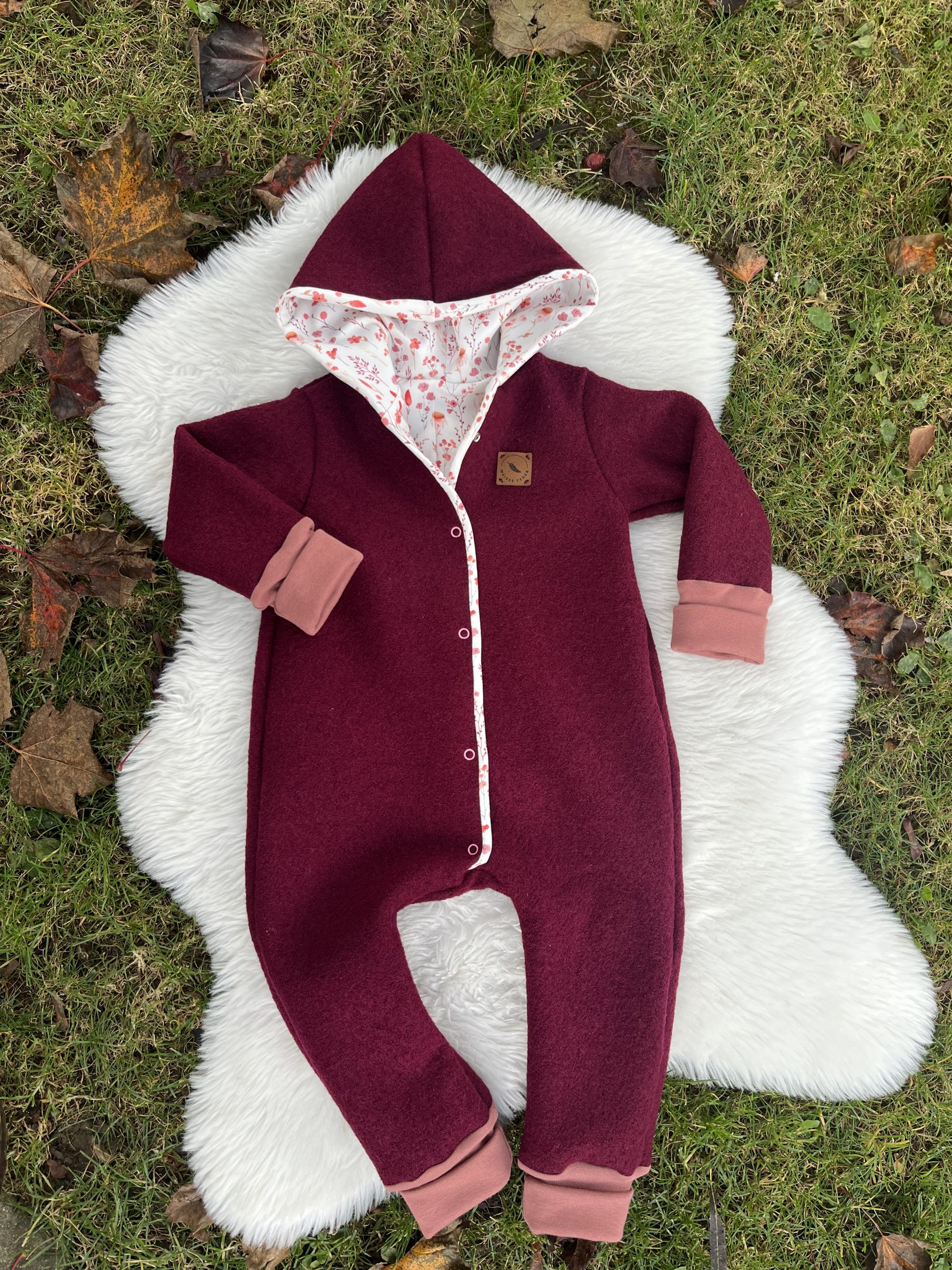 Walkoverall bordeaux – Bild 2