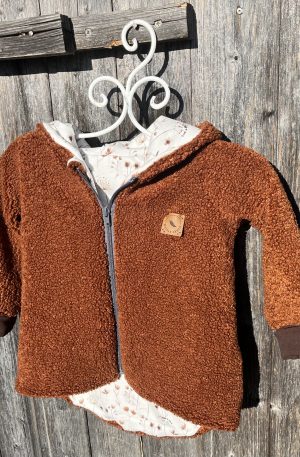 Teddy-Jacke rostrot