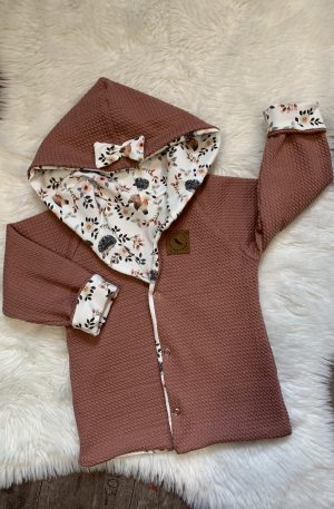 Wendejacke beere Zopfmuster